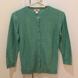 LOFT by Ann Taylor 3/4 sleeve button down top
